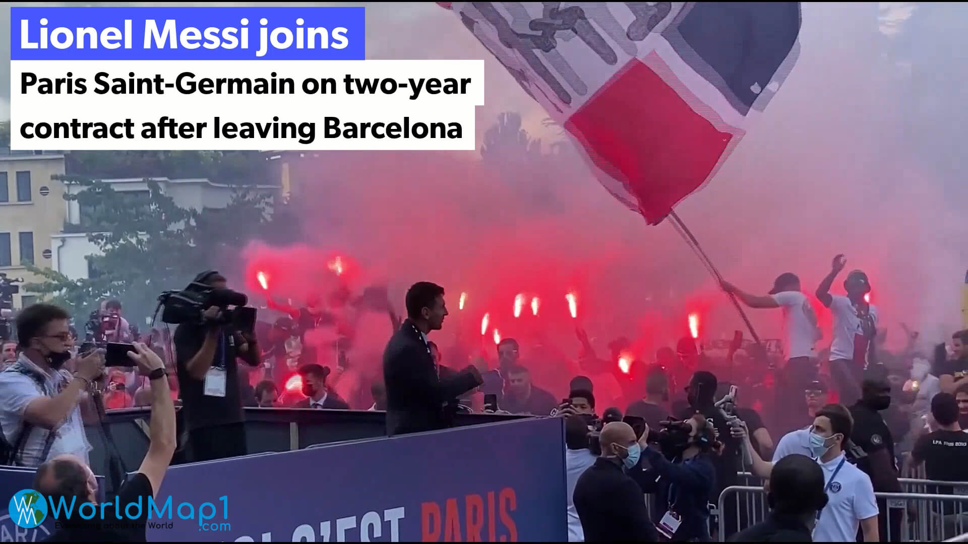 Lionel Messi rejoint le PSG depuis Barcelone en 2021